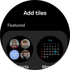 Press the required widget to add it. Press the required widget to add it.