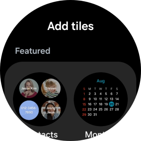 Press the required widget to add it. Press the required widget to add it.