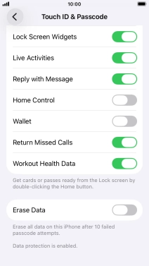 Press the indicator next to Press the indicator next to