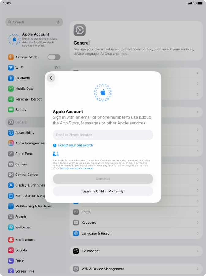 Press Email or Phone Number and key in the username for your Apple Account. Press Email or Phone Number and key in the username for your Apple Account.