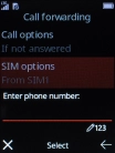 Key in +447836121121 and press the Navigation key.