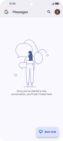 Press the profile icon.