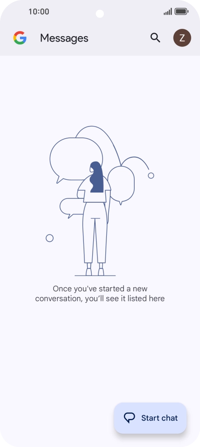 Press the profile icon.