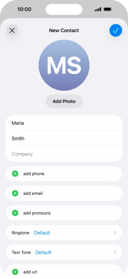 Press add phone.