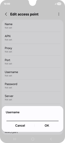 Key in wap and press OK. Key in wap and press OK.