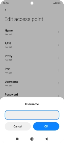 Key in wap and press OK. Key in wap and press OK.