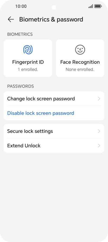 Press Disable lock screen password and key in the additional phone lock code you created earlier. Press Disable lock screen password and key in the additional phone lock code you created earlier.
