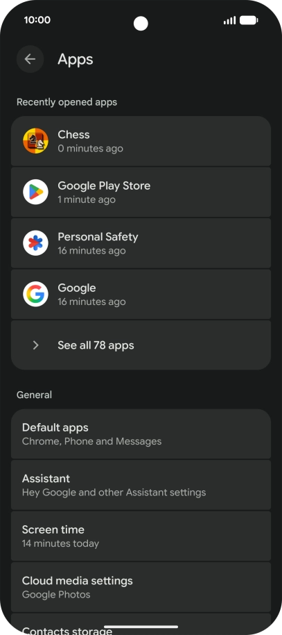 Press See all apps. Press See all apps.