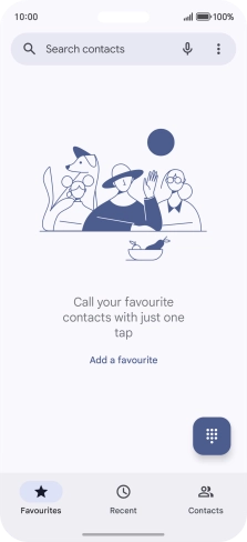 Press the menu icon.