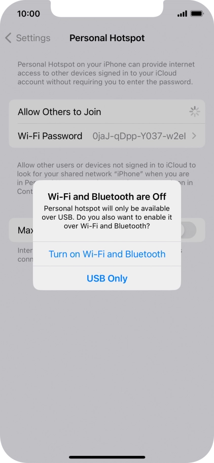 If Wi-Fi is turned off, press Turn on Wi-Fi and Bluetooth. If Wi-Fi is turned off, press Turn on Wi-Fi and Bluetooth.