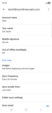 Press Account name and key in the required name. Press Account name and key in the required name.