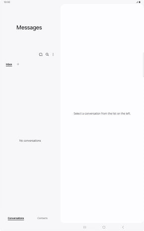 Press the menu icon. Press the menu icon.