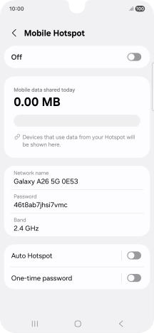 Press Network name.