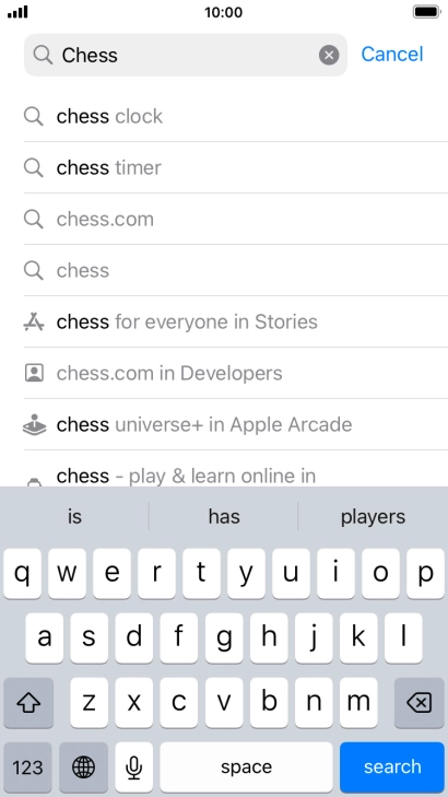 Press search.