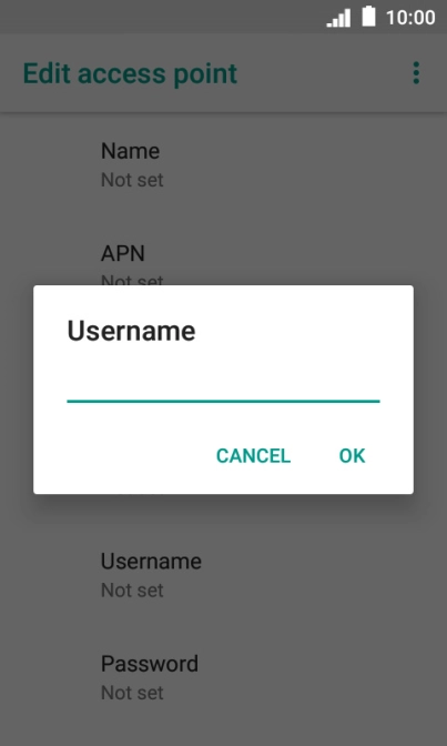 Key in wap and press OK. Key in wap and press OK.