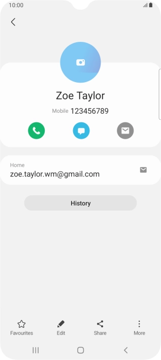 Press the call icon. Press the call icon.
