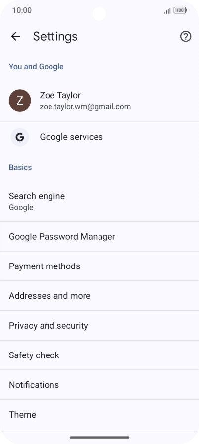 Press Privacy and security. Press Privacy and security.