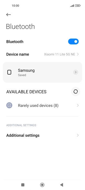 Press the Home key to return to the home screen. Press the Home key to return to the home screen.