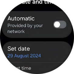 Press Set date. Press Set date.