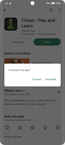 Press Uninstall. Press Uninstall.