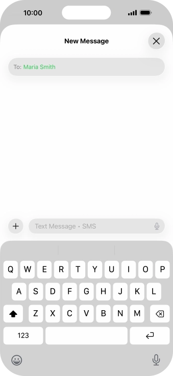 Press the microphone icon and say the required text. Press the microphone icon and say the required text.