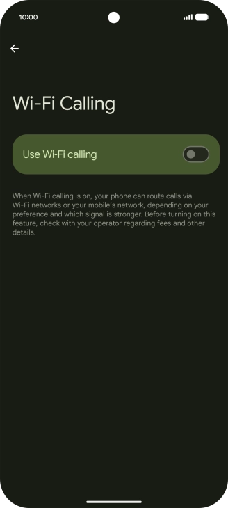 Press the indicator next to Press the indicator next to