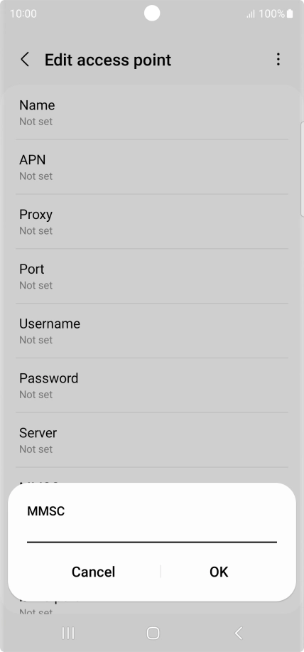 Key in http://mms.vodafone.co.uk/servlets/mms and press OK.