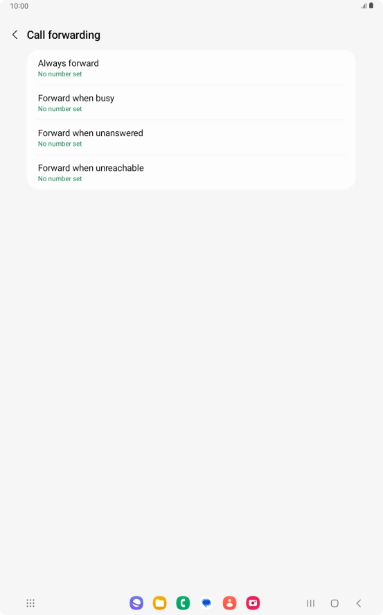 Press the Home key to return to the home screen. Press the Home key to return to the home screen.
