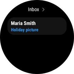 Press the required email message to read it. Press the required email message to read it.