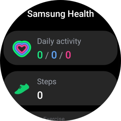 Under Daily activity, you can see how far you are from completing your daily activity goals. Under Daily activity, you can see how far you are from completing your daily activity goals.