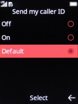 Select On to turn on the function.