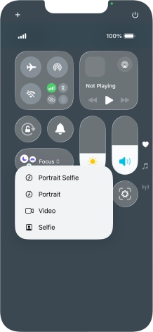 Press and hold the required function to see more actions.