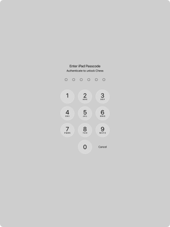 Use the lock code you created. The app is now no longer locked.