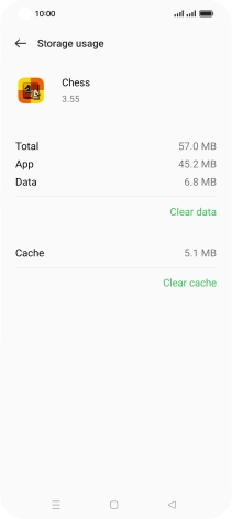 Press Clear cache.