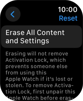 Press Erase All Content and Settings. Press Erase All Content and Settings.