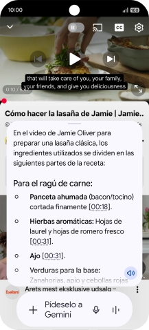 La respuesta de Gemini a tu pregunta se visualiza ahora en la pantalla.