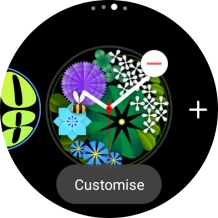 Press the required watch face to add it. Press the required watch face to add it.