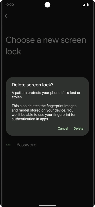 Press Delete. Press Delete.