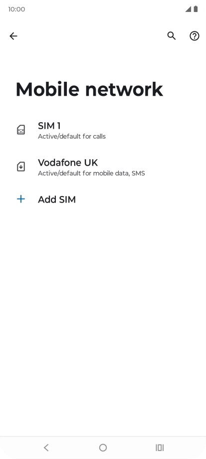 Press the required eSIM. Press the required eSIM.