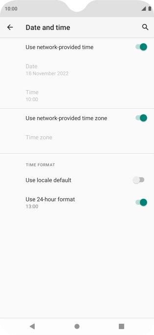 Press the Home key to return to the home screen. Press the Home key to return to the home screen.