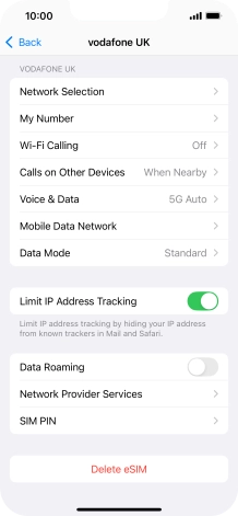 Press Delete eSIM and follow the instructions on the screen to delete your eSIM.Return to the home screen Press Delete eSIM and follow the instructions on the screen to delete your eSIM.Return to the home screen