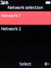 Select the required network.