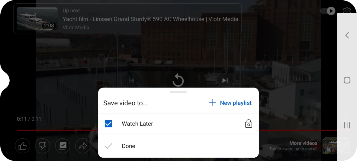 Press the required playlist. Press the required playlist.