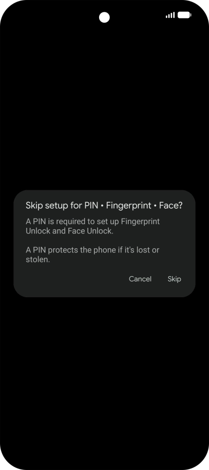 Press Skip. Press Skip.