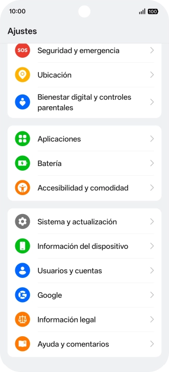 Pulsa Usuarios y cuentas. Pulsa Usuarios y cuentas.