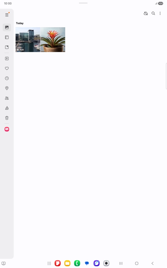 Press and hold the required picture or video. Press and hold the required picture or video.