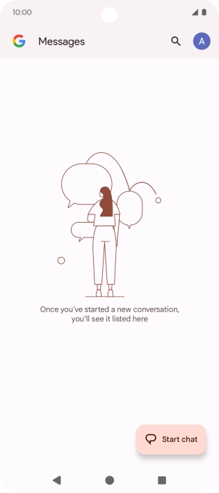 Press the profile icon.