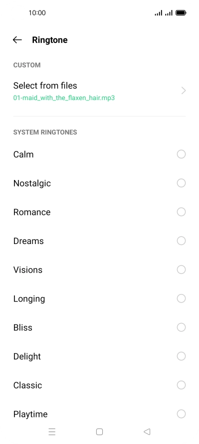 Press the Home key to return to the home screen. Press the Home key to return to the home screen.