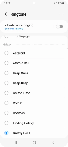 Press the add ring tone icon. Press the add ring tone icon.