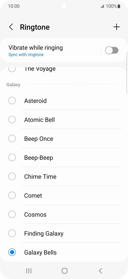 Press the add ring tone icon. Press the add ring tone icon.
